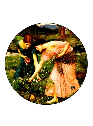 Vintage Art Printed Fridge Magnet Multicolour