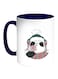 Teddy Bear Printed Coffee Mug White/Blue 11ounce