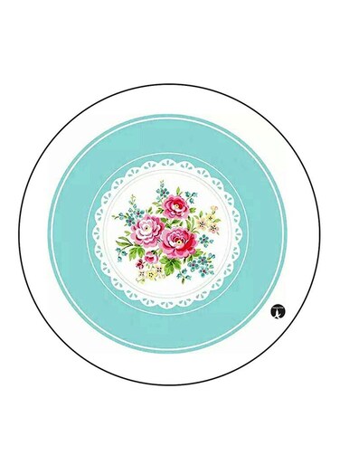 Flowers Printed Fridge Magnet Round Multicolour