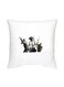Pubg Printed Decorative Cushion White/Grey/Black 16x16inch