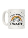I Do What I Want Unicorn Mug Printed Coffee Mug White