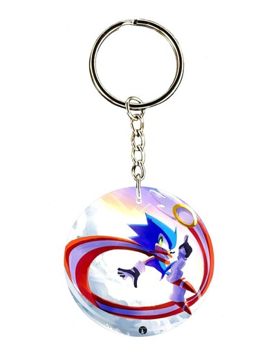 Sonic Double Side Printed Keychain