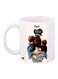 Super Mama Printed Coffee Mug White/Black/Blue 11ounce