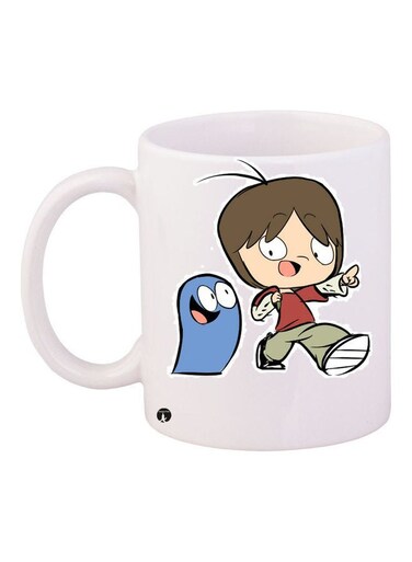 Printed Ceramic Coffee Mug Multicolour
