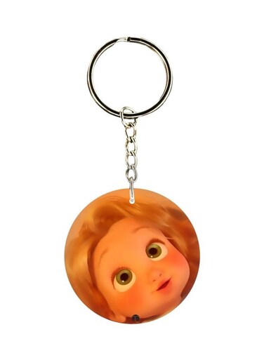 Animated Girl Printed Keychain