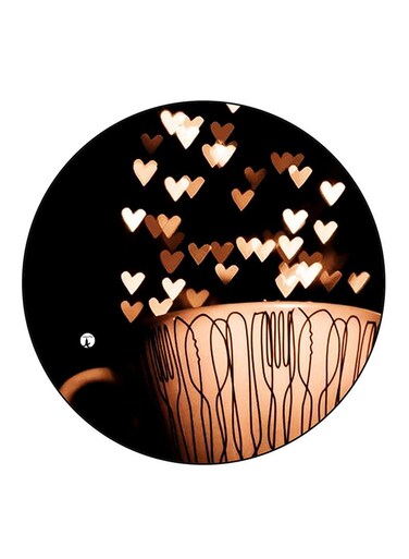 Hearts Printed Fridge Magnet Multicolour