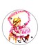 Girl Printed Fridge Magnet Multicolour