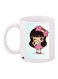 Cartoon Printed Coffee Mug White/Brown/Pink 11ounce