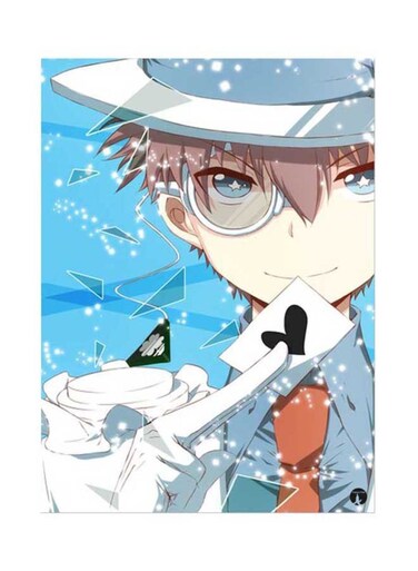 Metal Plate Of The Anime Detective Conan Poster Multicolour