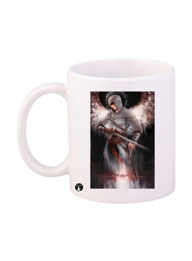 Assassin's Creed Video Game Printed Mug White/Grey/Red Standard Size