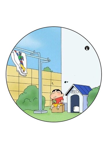 Anime Shin Chan Printed Fridge Magnet Multicolour