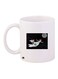 Cartoon Printed Coffee Mug White/Black 11ounce