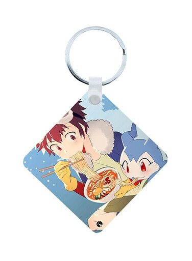 Digimon Anime Wooden Keychain