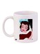 Anime Printed Ceramic Coffee Mug White/Brown/Pink 11ounce