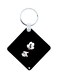 Mickey Mouse Printed Keychain Black/White