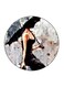 Girl Printed Fridge Magnet Multicolour 5.5 x 5.5cm