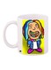 Cartoon Printed Coffee Mug White/Yellow/Blue