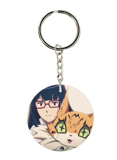 Anime Digimon Printed Keychain