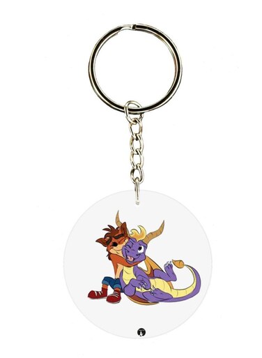 Spyro Double Side Printed Keychain
