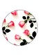 Flowers Printed Fridge Magnet Round Multicolour