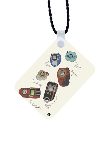 Digimon Printed Car Mirror Pendant