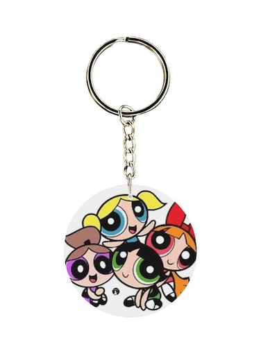 Cartoon Printed Single Sided Keychain