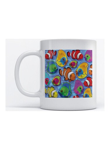 Mug Fish for Coffee and Tea White