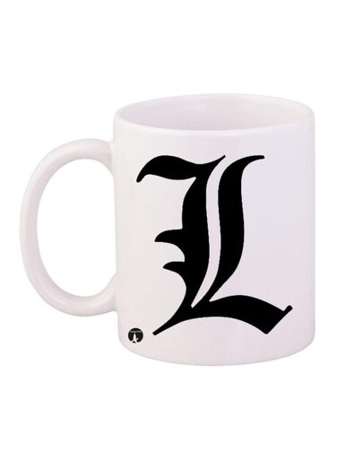 Printed Coffee Mug White/Black