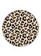 Cheetah Printed Fridge Magnet Round Multicolour