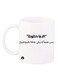 Arabic Phrase Design Mug White/Black 11ounce