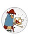 The Marvelous Misadventures Of Flapjack Printed Fridge Magnet Multicolour