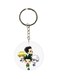 Anime Hunter X Printed Keychain White/Black/Silver