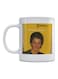 Warda Arab Artist Printed Ceramic Mug White/Yellow/Black