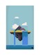 Printed Fridge Magnet Multicolour 8.5x0.4x5.5cm