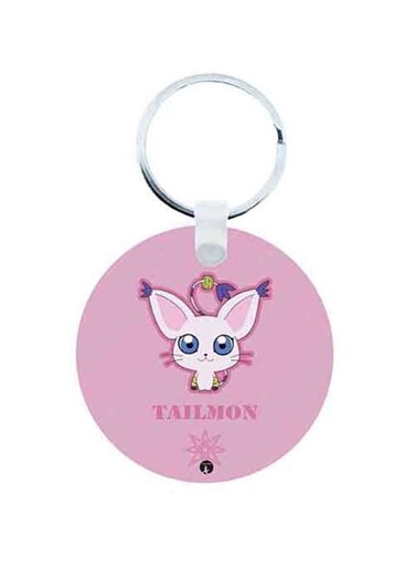 Digimon Anime Wooden Keychain