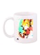 Game Sonic Character Printed Mug White/Yellow/Green Standard Size