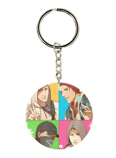Multiple Video Games Printed Keychain