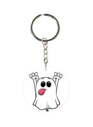 Cartoon Ghost Printed Keychain