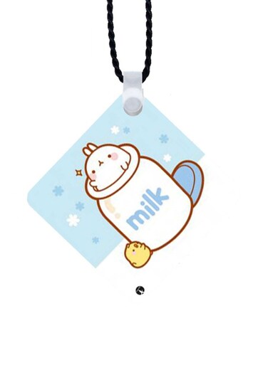 Rabbit Printed Car Mirror Pendant