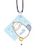 Rabbit Printed Car Mirror Pendant