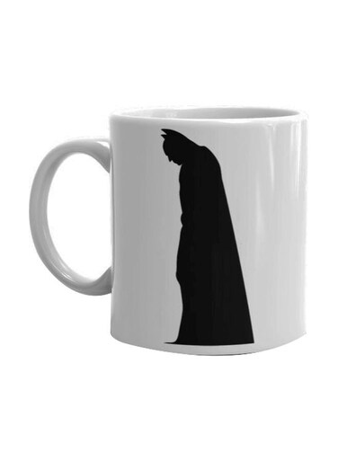 Batman Printed Mug White/Black Standard Size