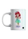 Disney Princess Printed Mug White/Pink/Green