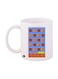 Super Mario Video Game Printed Mug White/Blue/Brown Standard Size