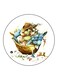 Vintage Art Printed Fridge Magnet Multicolour