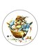 Vintage Art Printed Fridge Magnet Multicolour