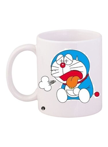 Doraemon Printed Coffee Mug White/Red/Blue