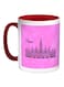 Vienna Printed Coffee Mug Pink/Red/White 11ounce
