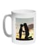 Mother And Child Printed Coffee Mug White/Black/Yellow 11ounce