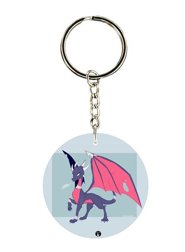 Spyro Printed Keychain