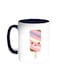 Cartoon Graphics - Ice Cream Printed Coffee Mug Blue/White 11ounce